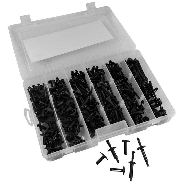 ESTUCHE DE REMACHES PLÁSTICOS 150PCS -52711