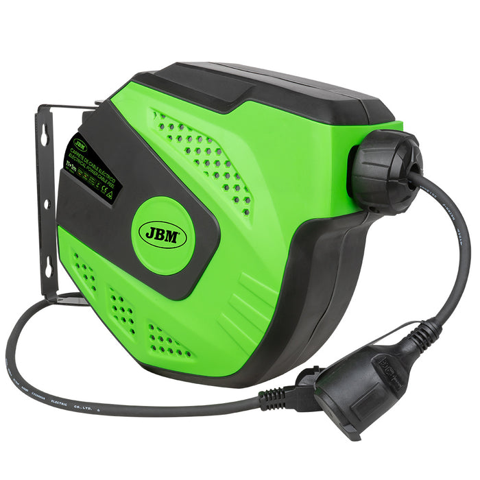 CARRETE DE CABLE ELÉCTRICO - 12M - VERDE - 53584