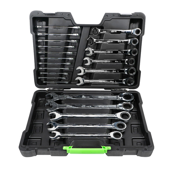 SET DE 22 LLAVES COMBINADAS CON TRINQUETE - 54041