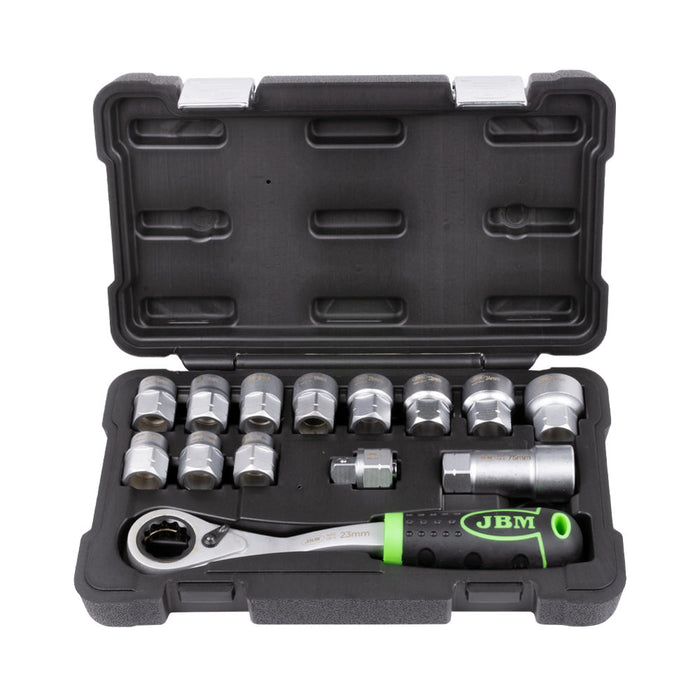 ESTUCHE DE HERRAMIENTAS GO-THROUGH DE 14 PIEZAS 1/2" CINCADO -54090