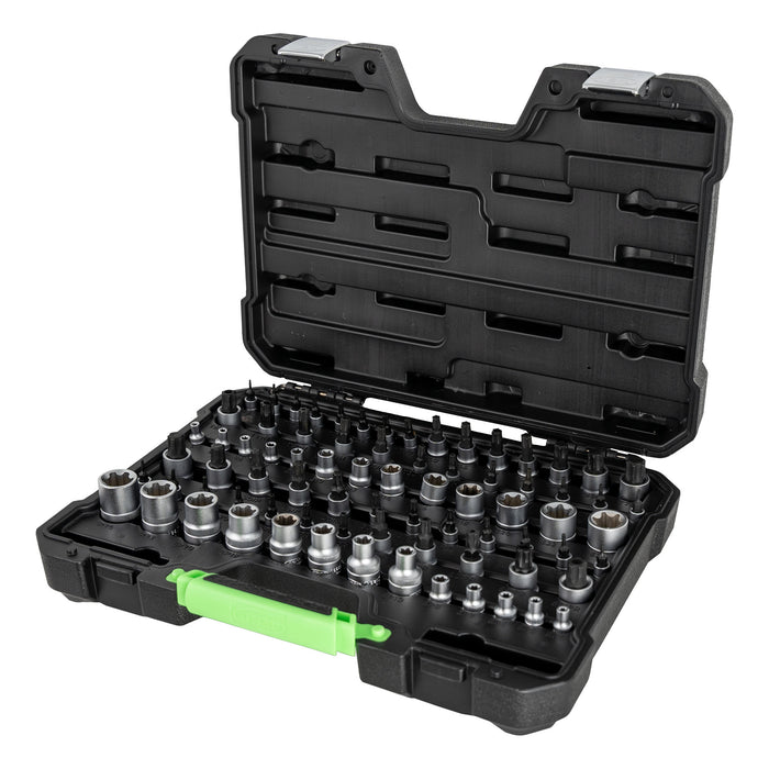 MALETÍN DE VASOS Y PUNTAS TORX / TORX PLUS DE 77 PIEZAS -54539