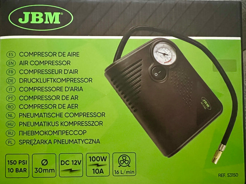 COMPRESOR DE AIRE PORTÁTIL - 12V/100W - 53150