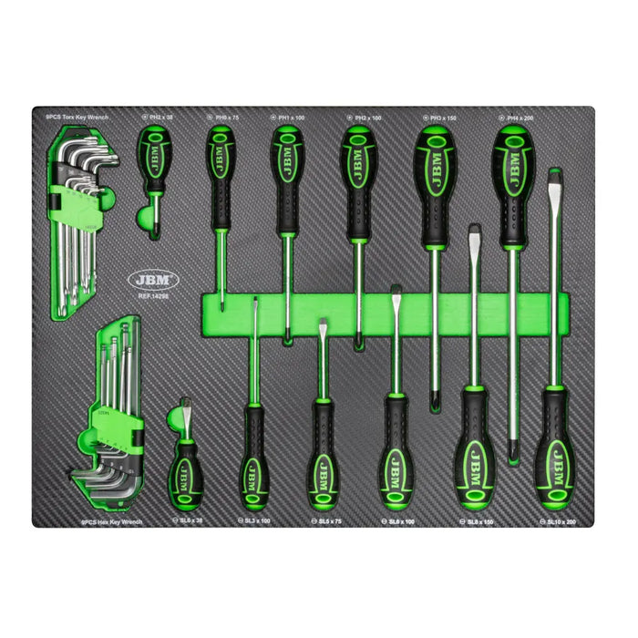 SET DE 4 MÓDULOS EVA CARBONO PARA CARRO DE HERRAMIENTAS - 53708