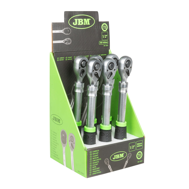 CARRACA EXTENSIBLE DE 1/2" 72 DIENTES 305-445MM - 51307