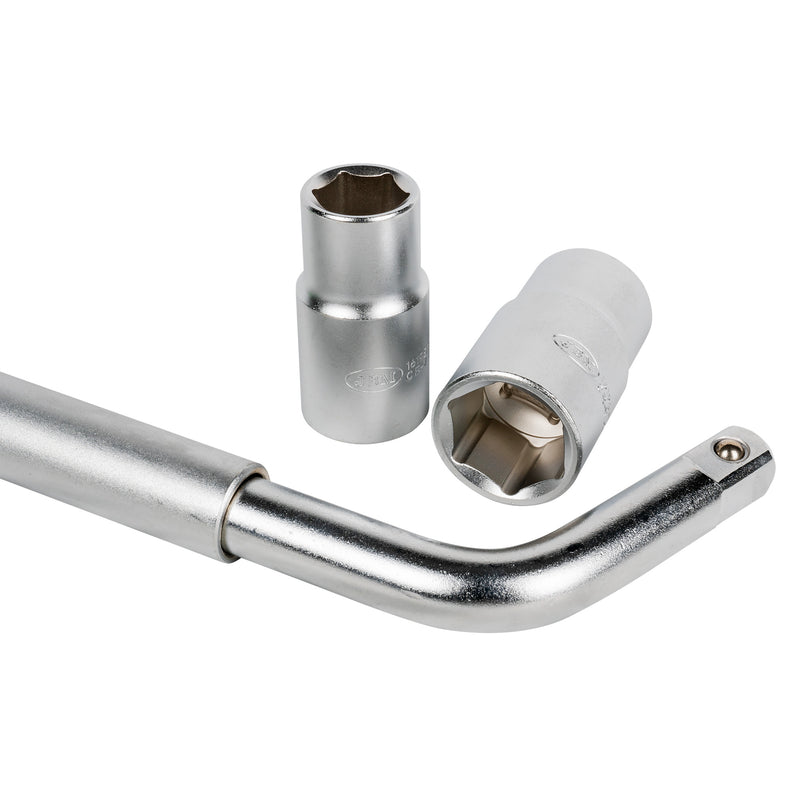 LLAVE EXTENSIBLE DE RUEDA CON VASOS REVERSIBLES 330-490MM - 51416