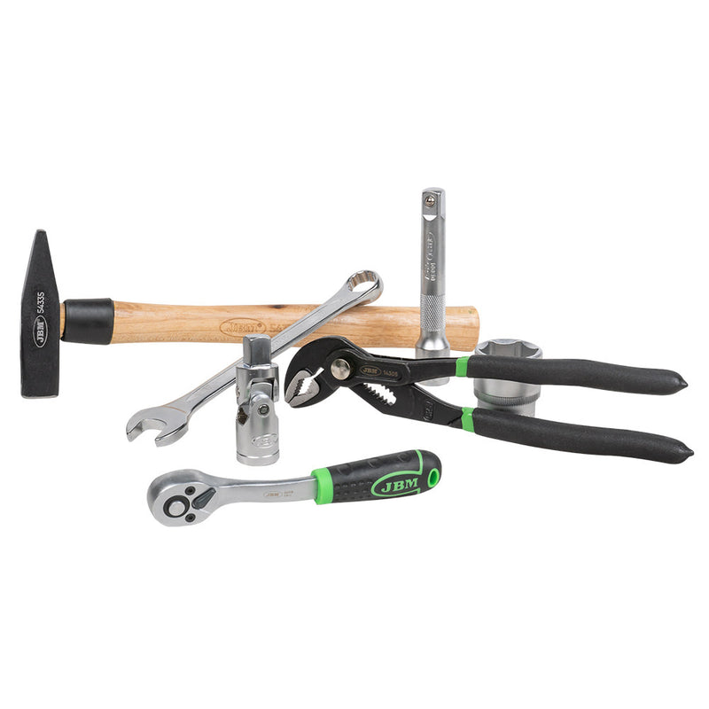 MALETÍN DE HERRAMIENTAS DE 72 PIEZAS CON VASOS HEXAGONALES CINCADO - 51818