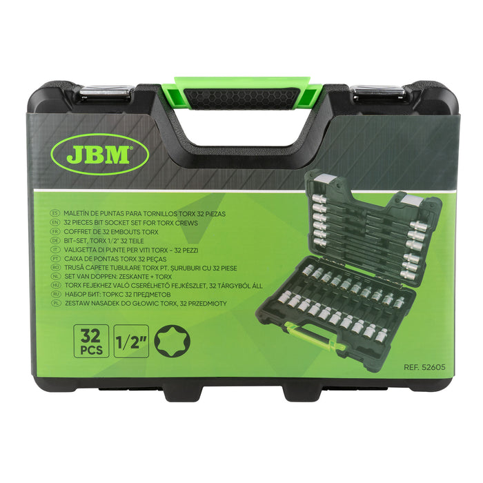 MALETÍN DE PUNTAS PARA TORNILLOS TORX 32 PIEZAS - 52605