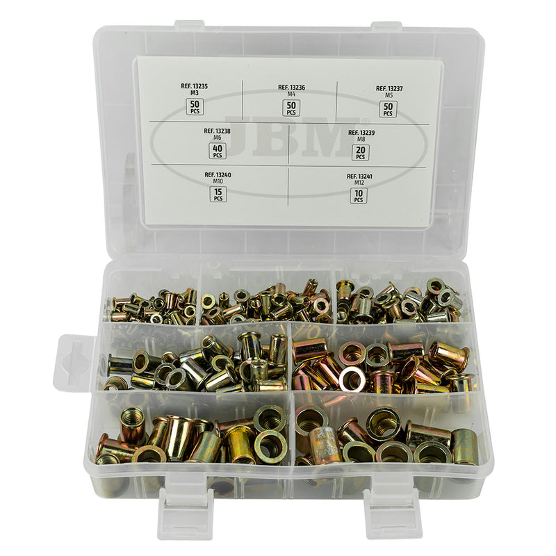 ESTUCHE DE REMACHES TUERCA 235PCS - 52703