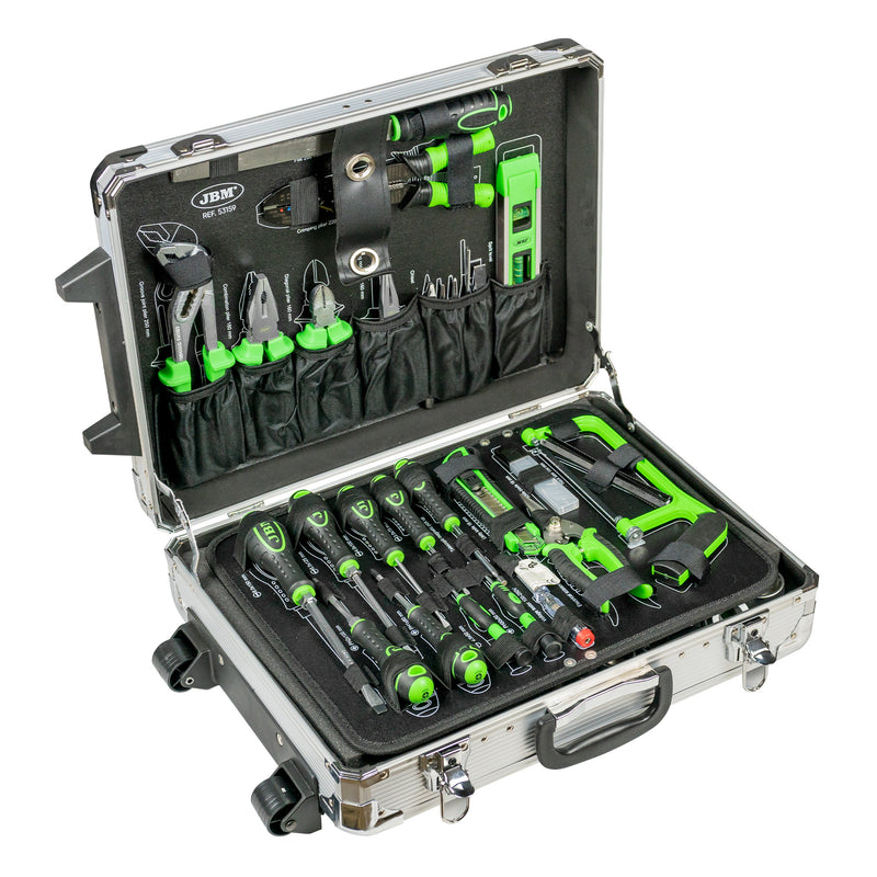 MALETA DE HERRAMIENTAS ALUMINIO 159 PIEZAS CINCADO - 53159