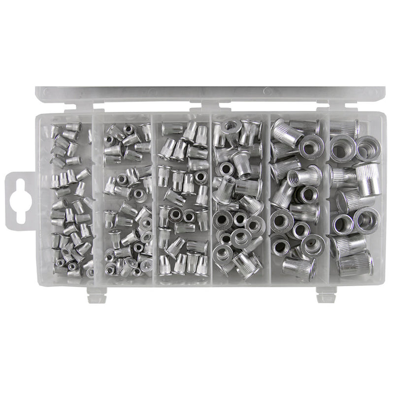 ESTUCHE DE REMACHES TUERCA DE ALUMINIO 150PCS -53361
