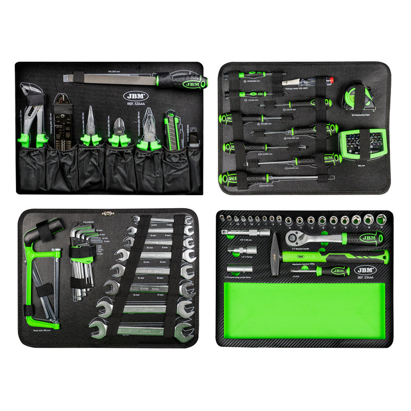 MALETA DE HERRAMIENTAS DE ALUMINIO 108 PIEZAS VASOS 1/2" CINCADO - 53444