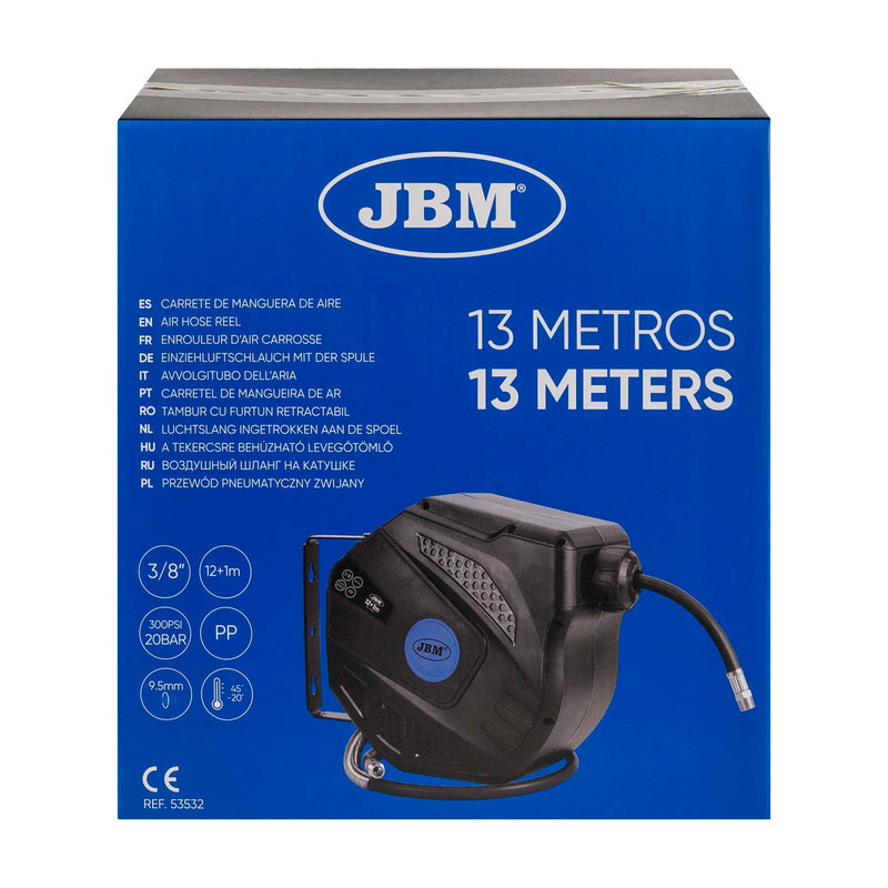 Enrolador de mangueira de ar 13M - Azul - 53532