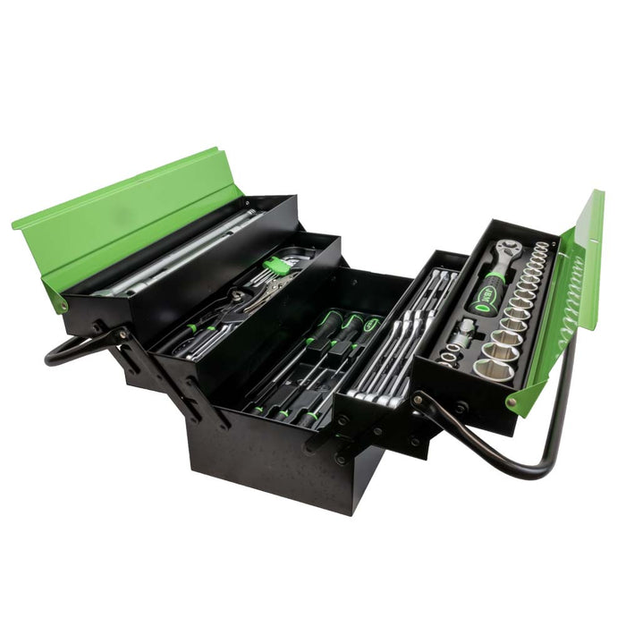 CAJA DE HERRAMIENTAS DE HIERRO 64 PIEZAS CINCADO - 53565
