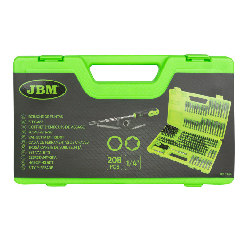 MALETÍN DE PUNTAS DE 208 PIEZAS - 53574