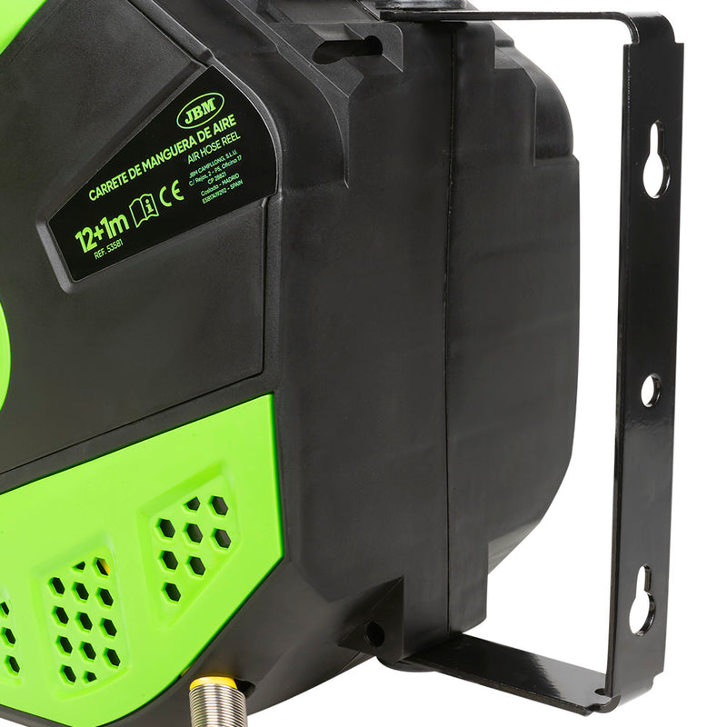 CARRETE DE MANGUERA DE AIRE 13M - VERDE - 53581