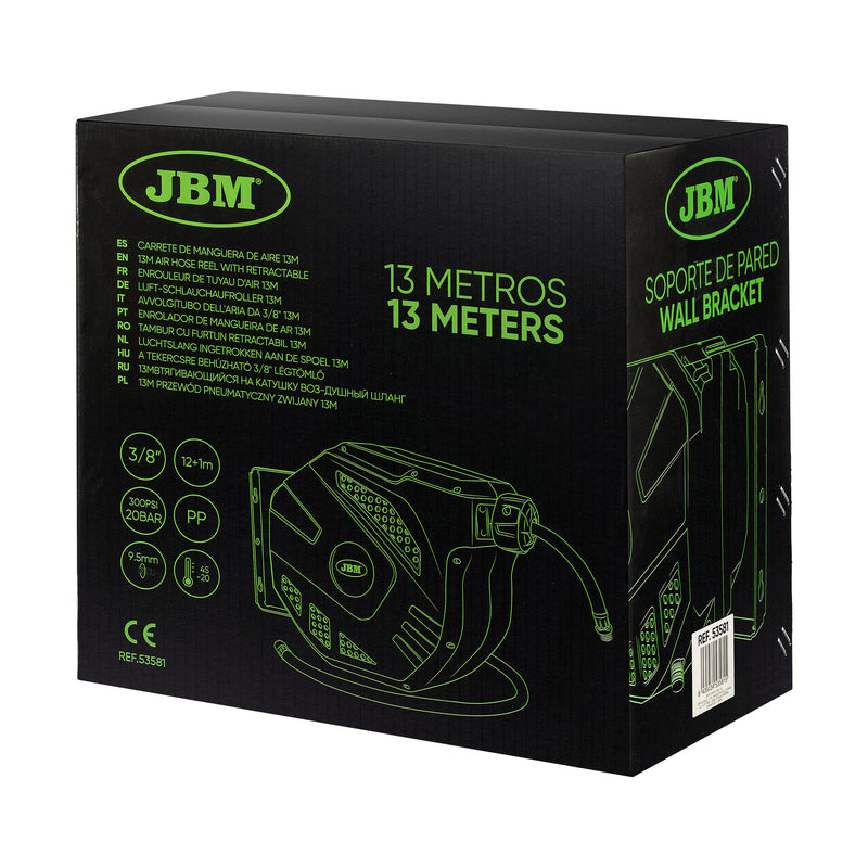 Enrolador de mangueira de ar 13M - Verde - 53581