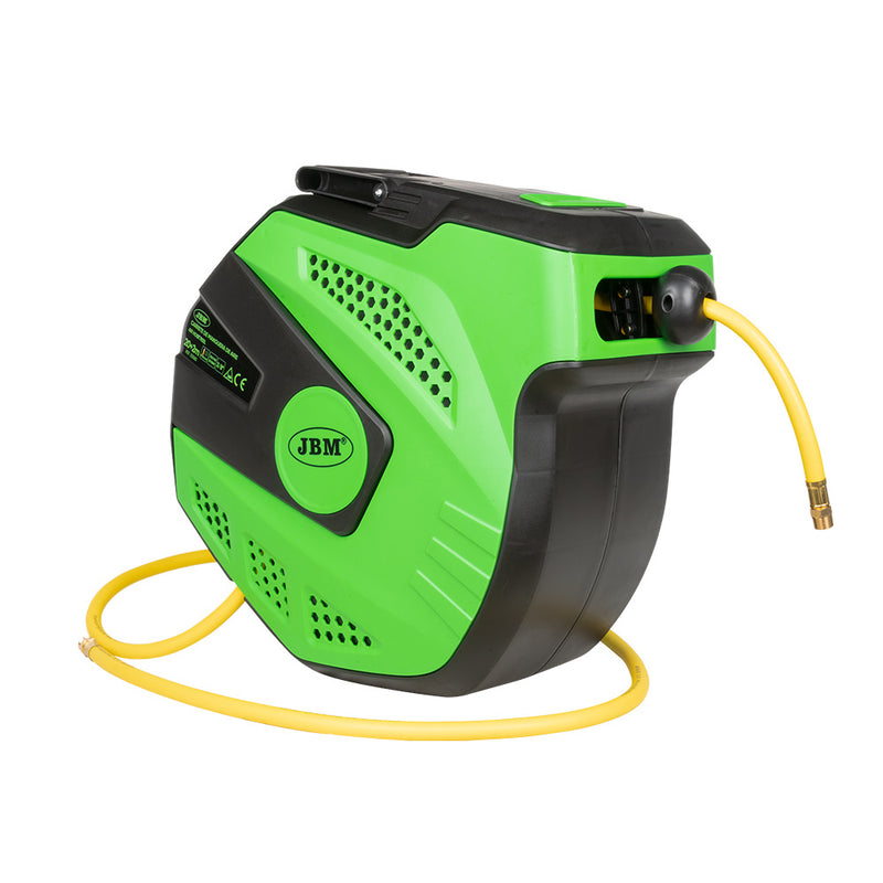 CARRETE DE MANGUERA DE AIRE 22M - VERDE - 53583