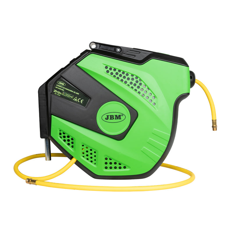 CARRETE DE MANGUERA DE AIRE 22M - VERDE - 53583