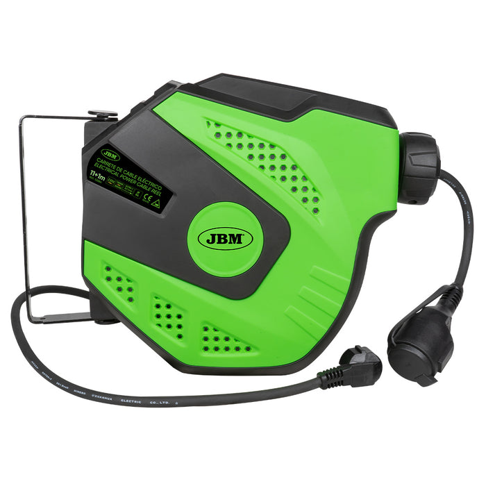 CARRETE DE CABLE ELÉCTRICO - 12M - VERDE - 53584