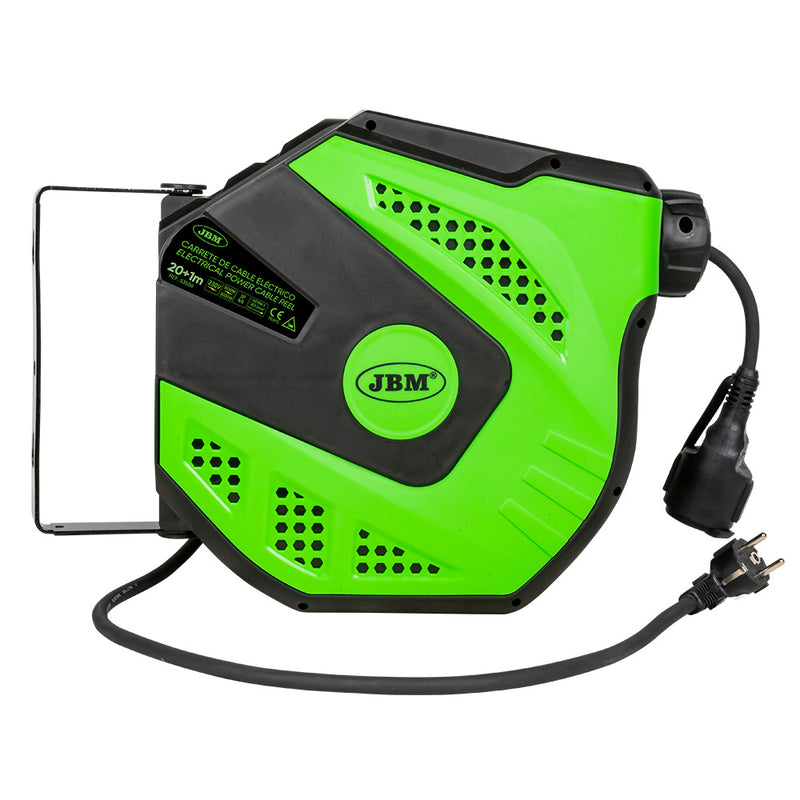 CARRETE DE CABLE ELÉCTRICO 21M - VERDE - 53586