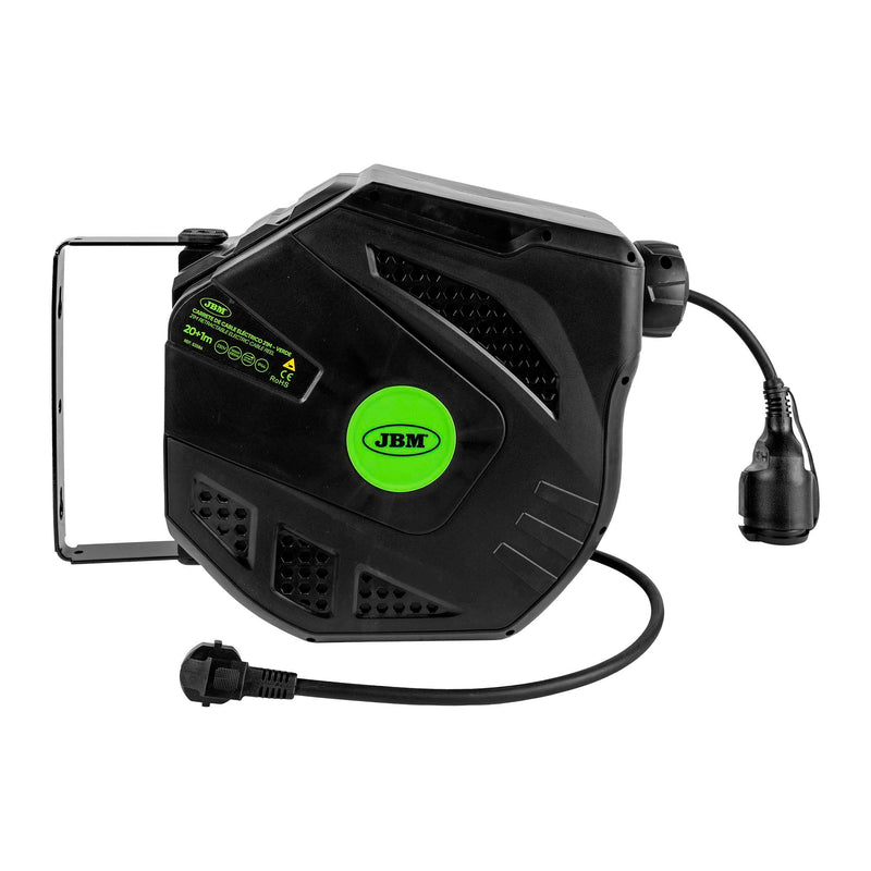 Enrolador de cabo elétrico de 21 m - Verde - 53586