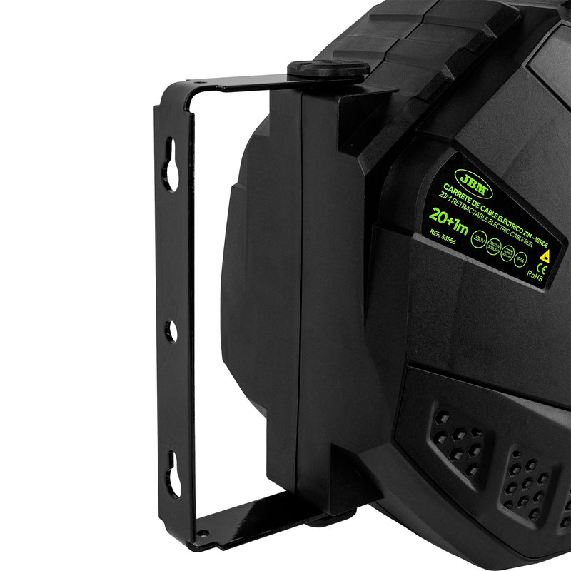 Enrolador de cabo elétrico de 21 m - Verde - 53586
