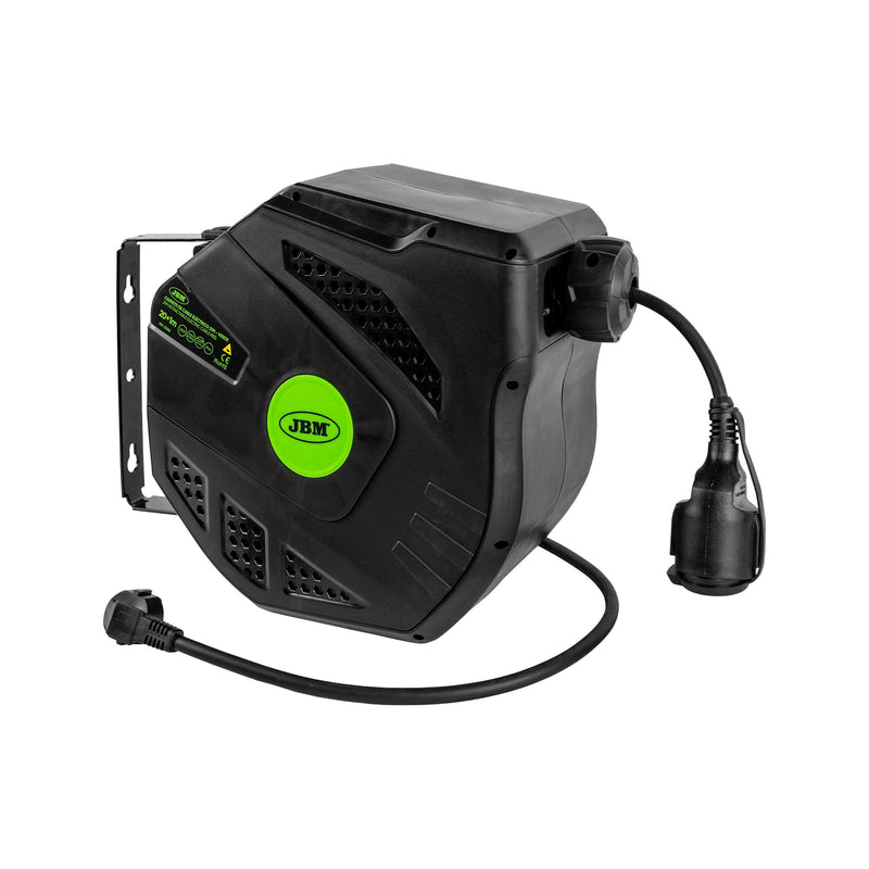 Enrolador de cabo elétrico de 21 m - Verde - 53586