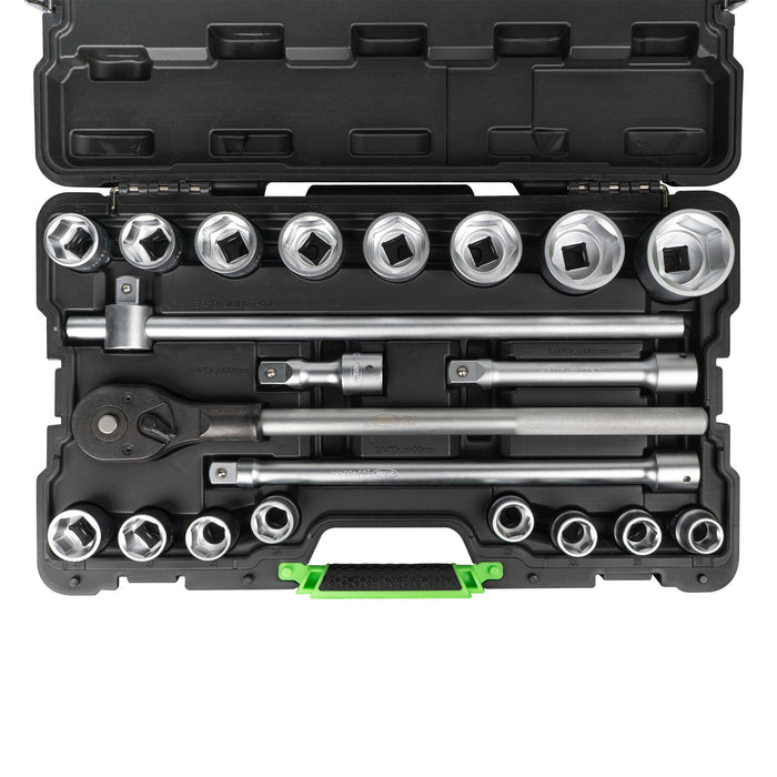 MALETÍN DE HERRAMIENTAS CON 21 PIEZAS 3/4" HEXAGONALES CINCADO - 53727