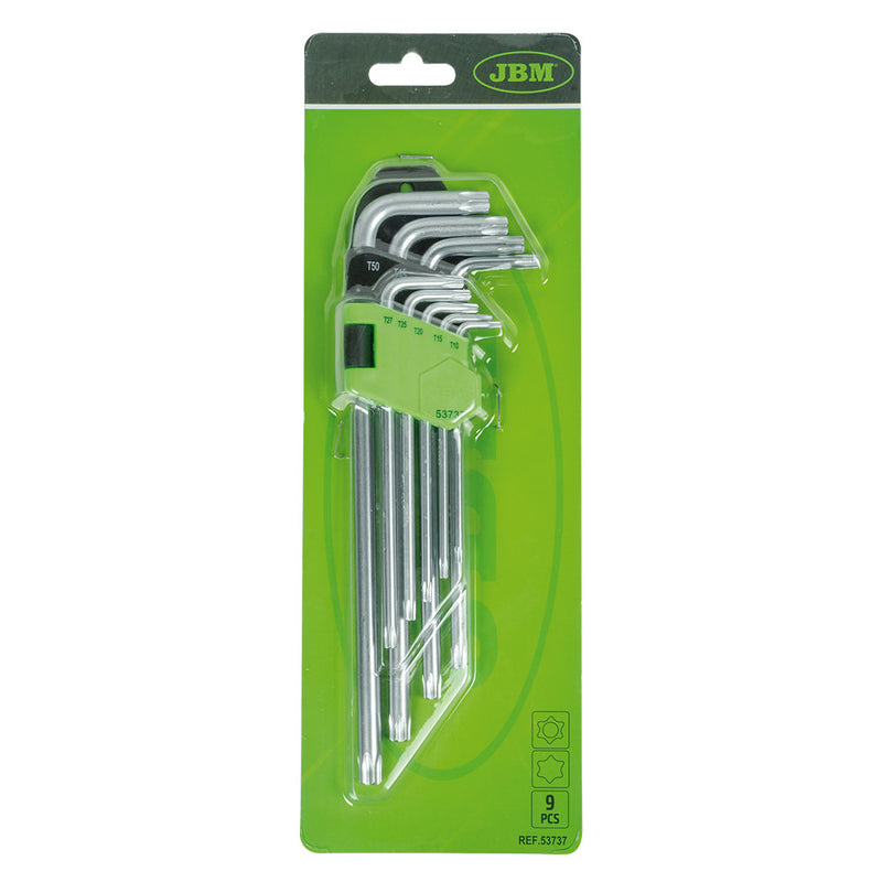 SET DE 9 LLAVES TORX EXTRALARGAS - 53737
