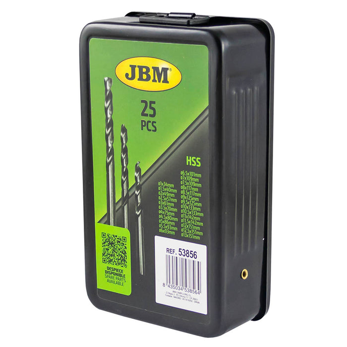 ESTUCHE DE BROCAS HELICOIDALES 1-13MM HSS 4341 - 53856