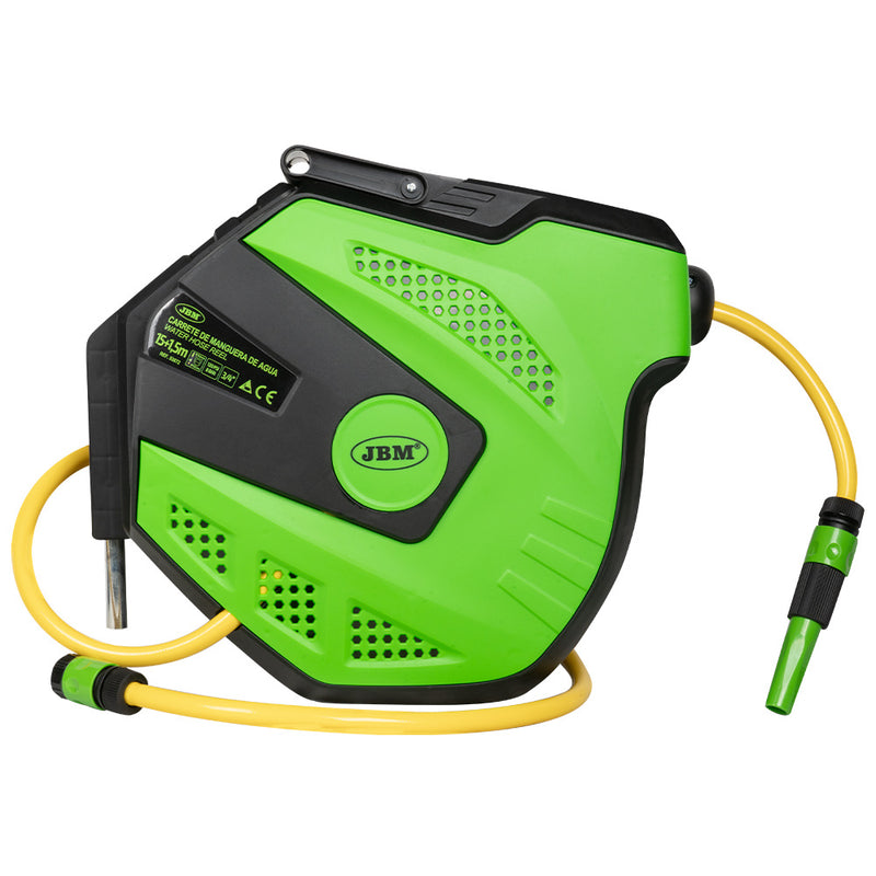 CARRETE DE MANGUERA DE AGUA - 15M - 53872