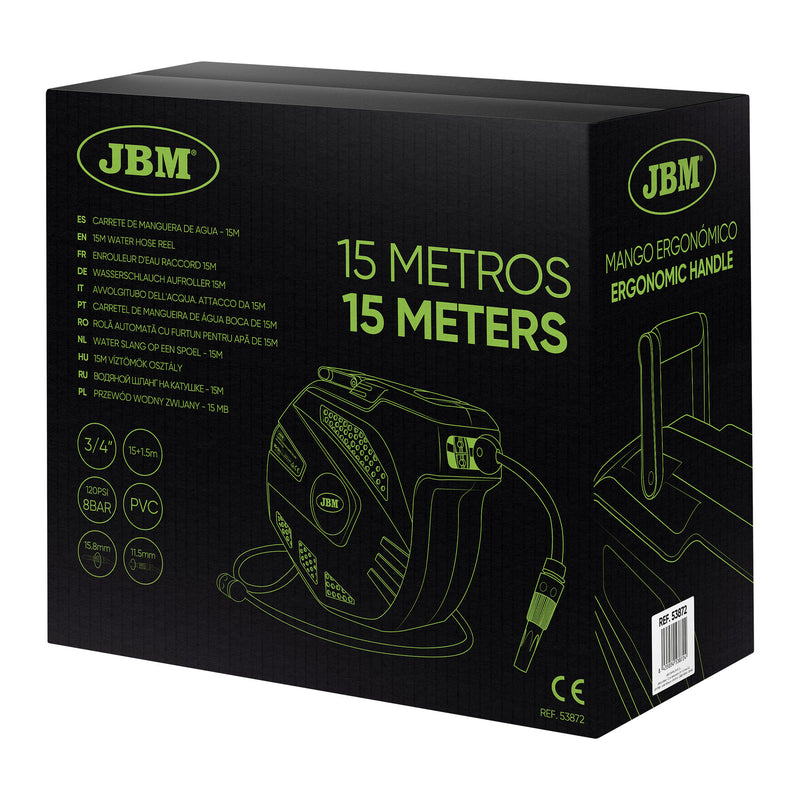 Enrolador para mangueira de água - 15 m - 53872