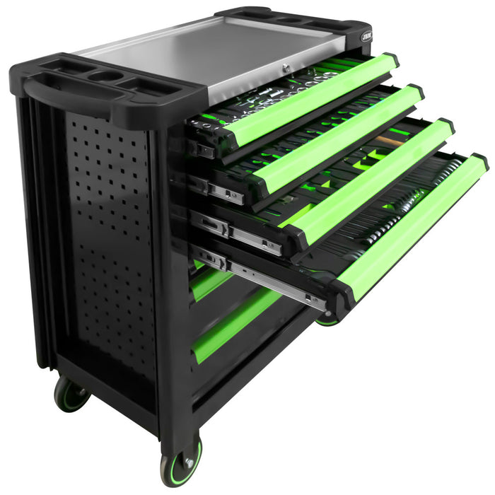CARRO DE HERRAMIENTAS XL CON 7 CAJONES VERDE - 53912