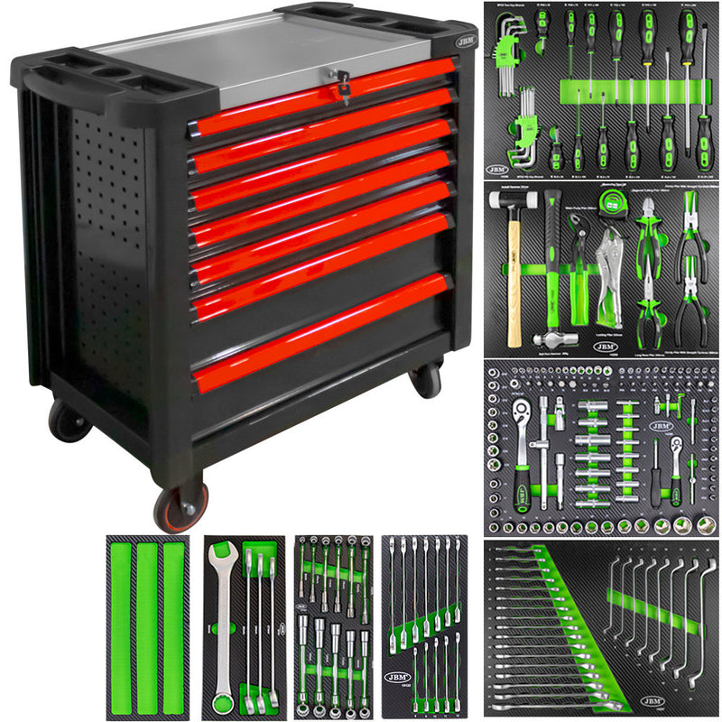 CARRO DE HERRAMIENTAS XL CON 7 CAJONES ROJO - CON DOTACIÓN - 53913