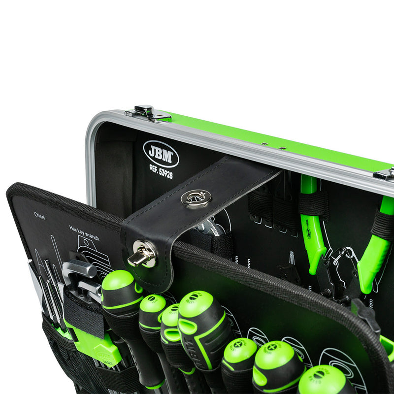 MALETA DE HERRAMIENTAS DE 135 PIEZAS CON VASOS HEXAGONALES CINCADO - 53928