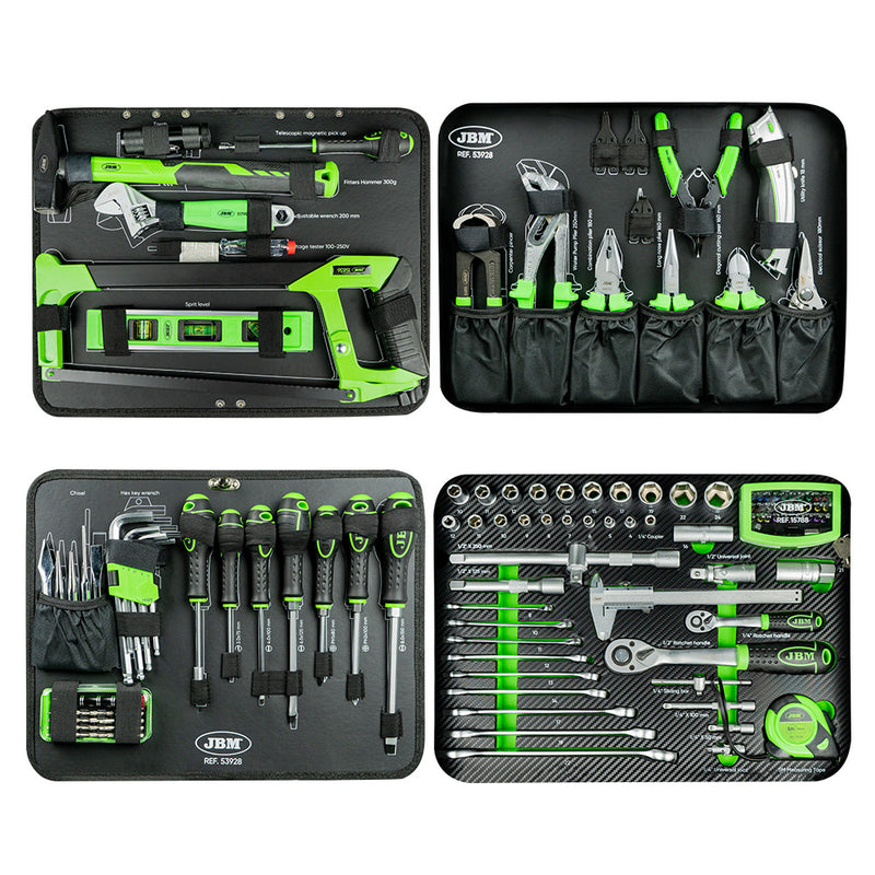 MALETA DE HERRAMIENTAS DE 135 PIEZAS CON VASOS HEXAGONALES CINCADO - 53928