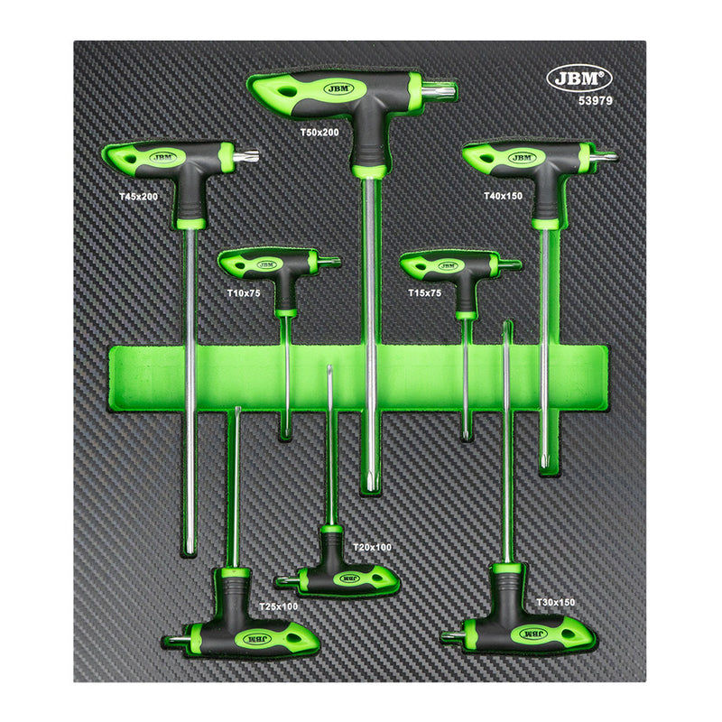 SET DE 8 LLAVES TORX EN FORMA DE "T" - 53979