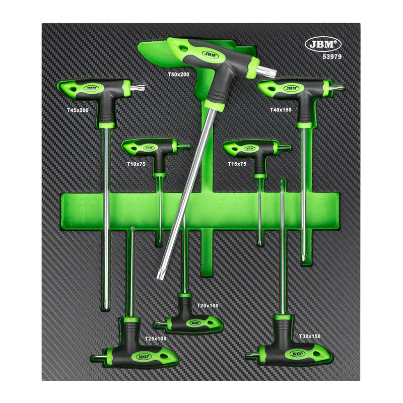 SET DE 8 LLAVES TORX EN FORMA DE "T" - 53979