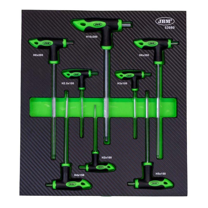 SET DE 8 LLAVES ALLEN EN FORMA DE "T" - 53980