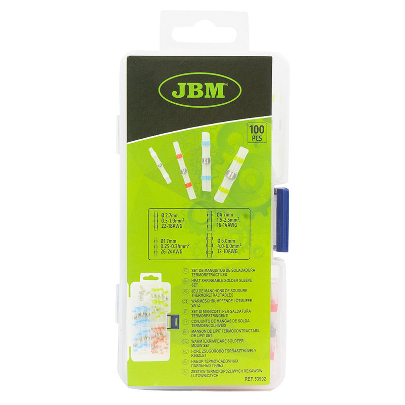SET DE MANGUITOS DE SOLDADURA TERMORETRÁCTILES 100PCS - 53992