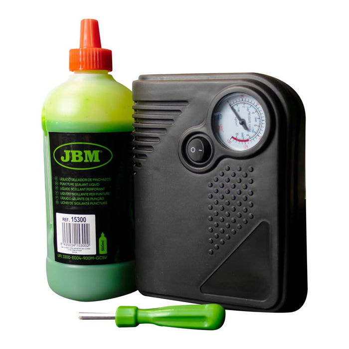 KIT SELLADOR DE PINCHAZOS - LÍQUIDO Y COMPRESOR DE AIRE - 54013