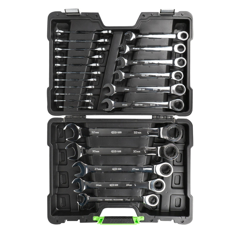 SET DE 22 LLAVES COMBINADAS CON TRINQUETE - 54041