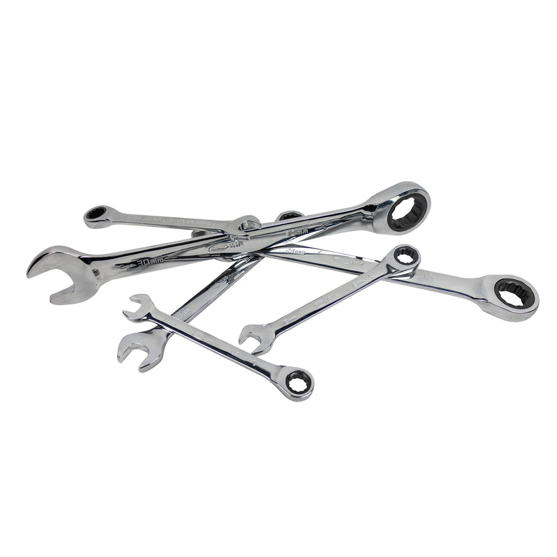 SET DE 22 LLAVES COMBINADAS CON TRINQUETE - 54041