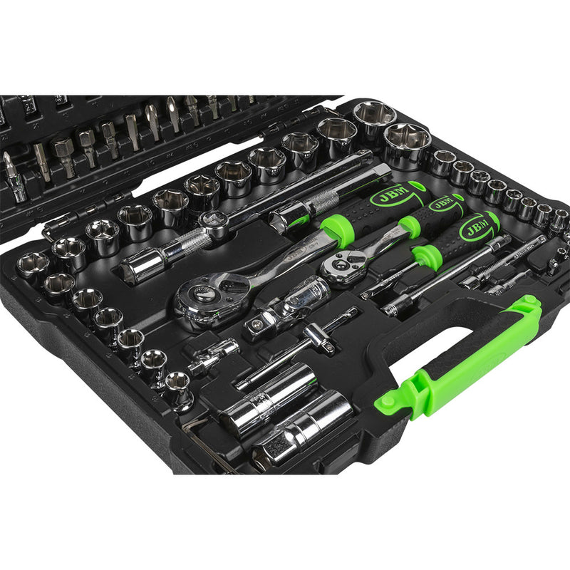 MALETÍN DE HERRAMIENTAS DE 94 PIEZAS CON VASOS HEXAGONALES CROMADO - 54049