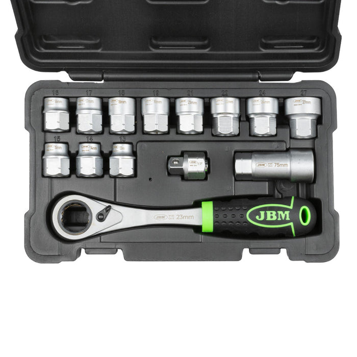 ESTUCHE DE HERRAMIENTAS GO-THROUGH DE 14 PIEZAS 1/2" CINCADO -54090