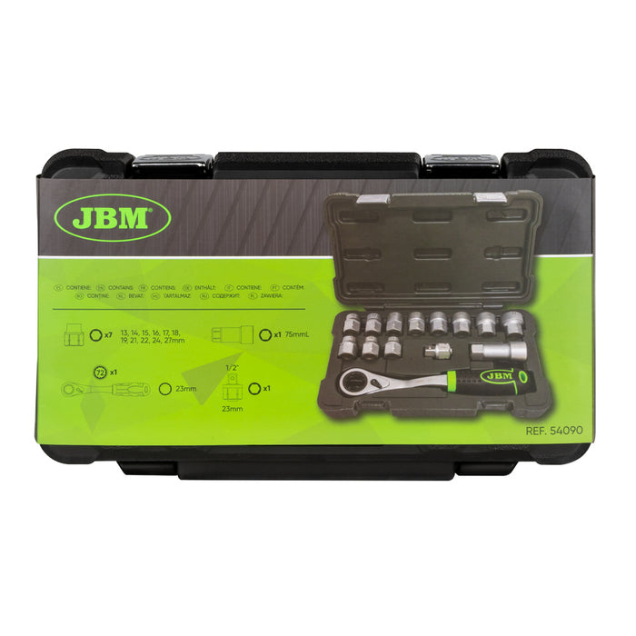 ESTUCHE DE HERRAMIENTAS GO-THROUGH DE 14 PIEZAS 1/2" CINCADO -54090