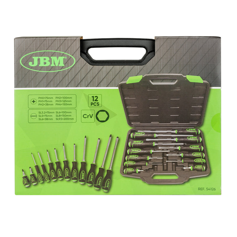 JUEGO DE DESTORNILLADORES DE GOLPEO PUNTA IMANTADA - 54126