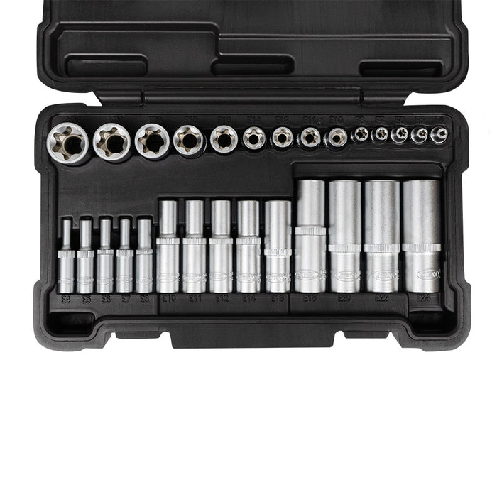 SET 28 VASOS TORX CORTOS Y LARGOS CINCADO - 54141