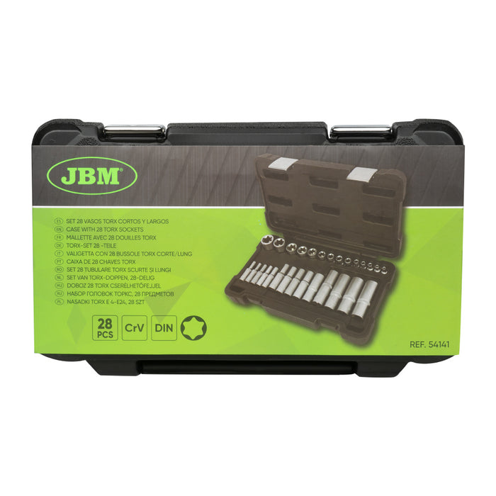 SET 28 VASOS TORX CORTOS Y LARGOS CINCADO - 54141