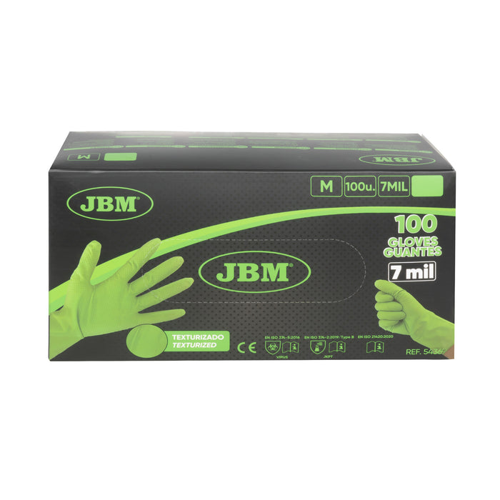 PACK DE 10  CAJAS DE GUANTES DE NITRILO DESECHABLES TALLA L